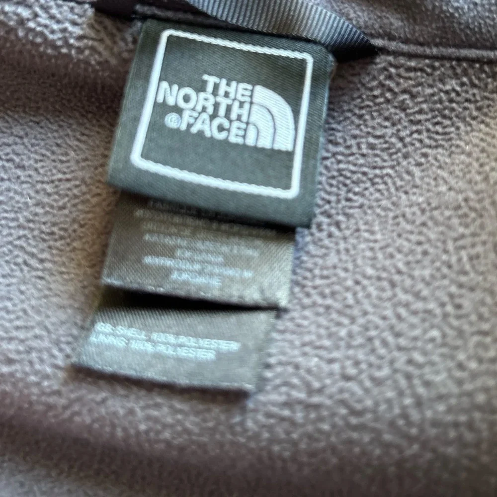 The North Face Mens Full Zip Fleece Jacket Gray Long Sleeve Size‎ M